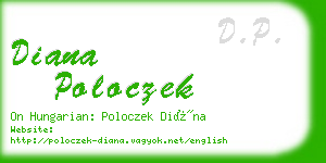 diana poloczek business card